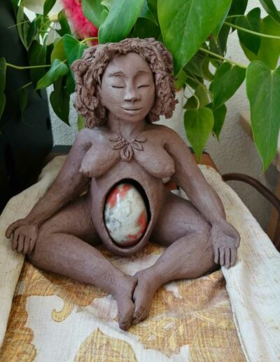 Femme enceinte Sculpture Marie Nichet